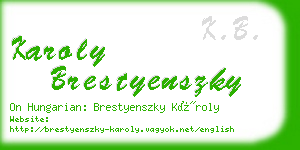 karoly brestyenszky business card